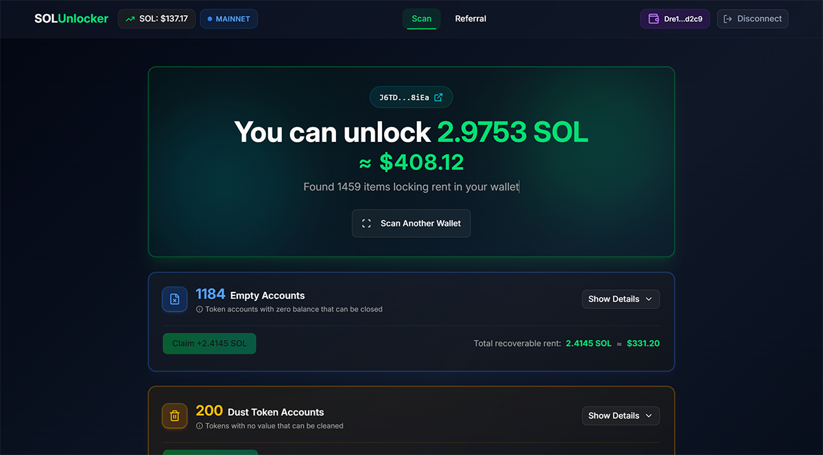 Solscan Wallet Scan Your Wallet - SOLUnlocker